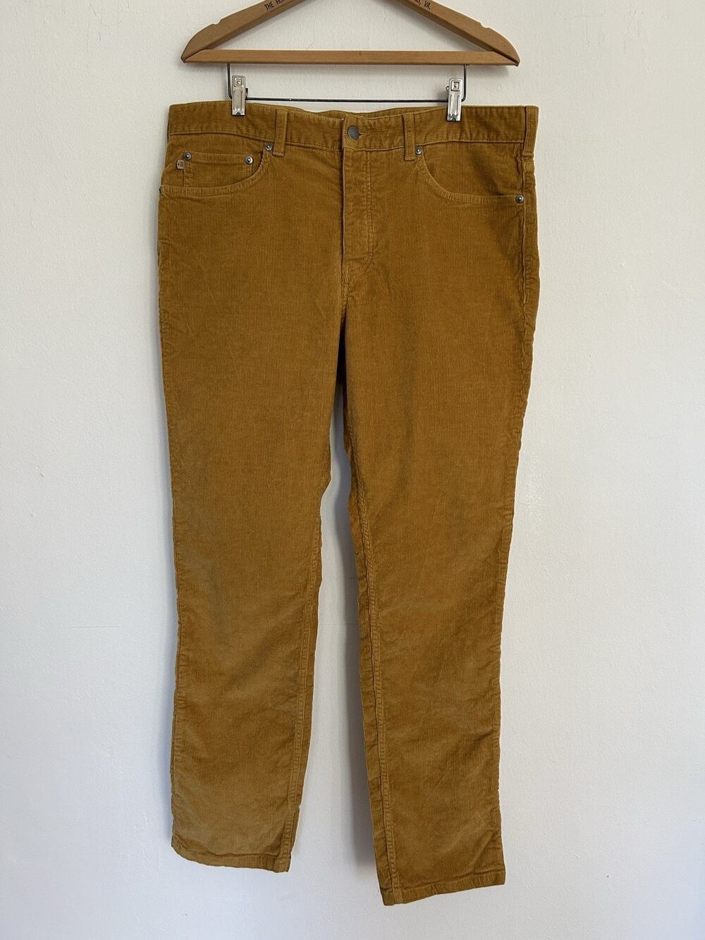 Men’s Spoke London Corduroy Pants Size 36x31 Build B Mustard Yellow Cotton